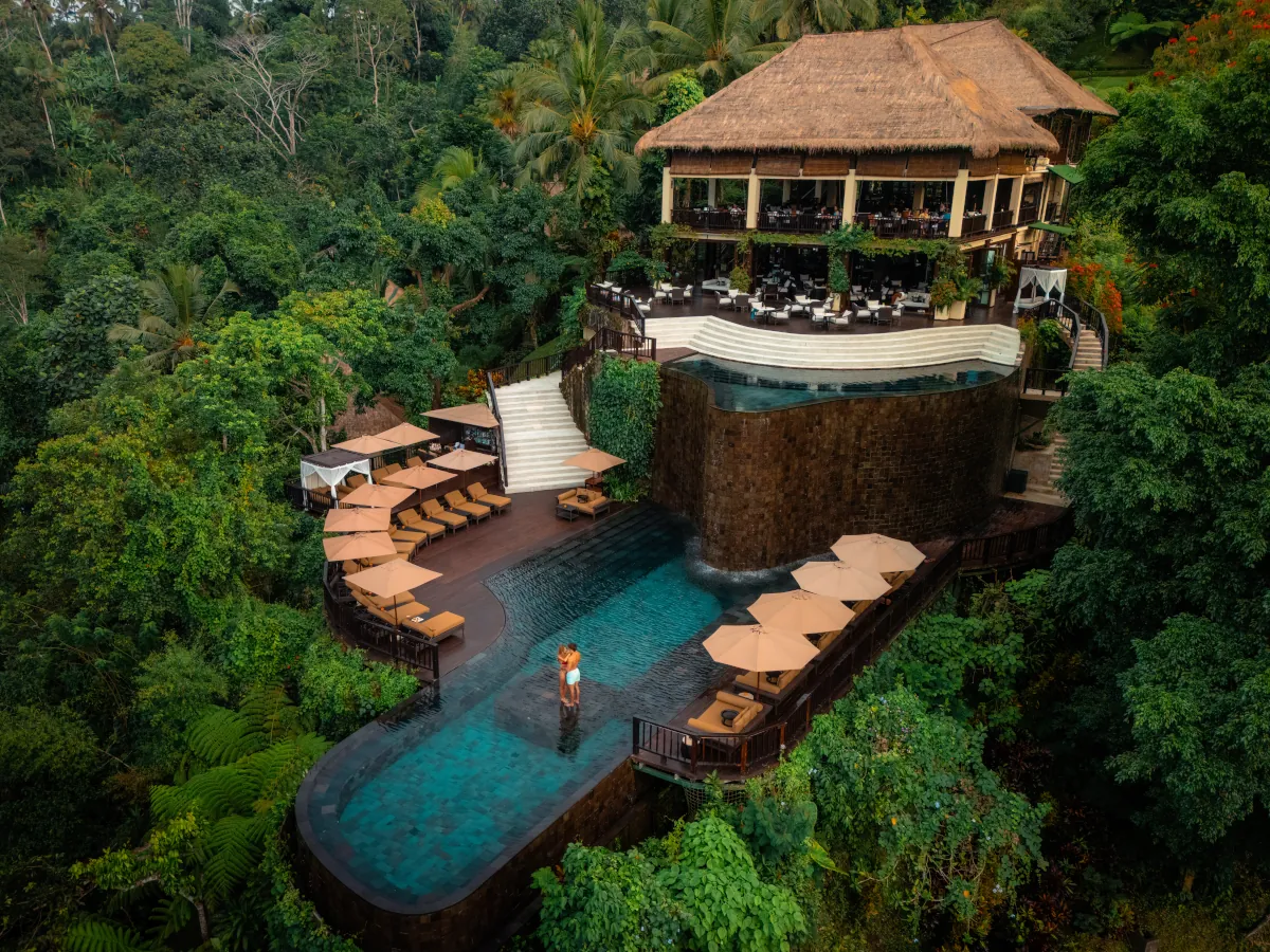 HGOB Aerial Main Pool and Bar